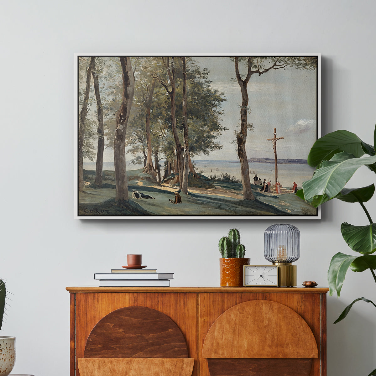 A Calvary on the Cote de Grace, c. 1829 - Floater Framed Canvas Print