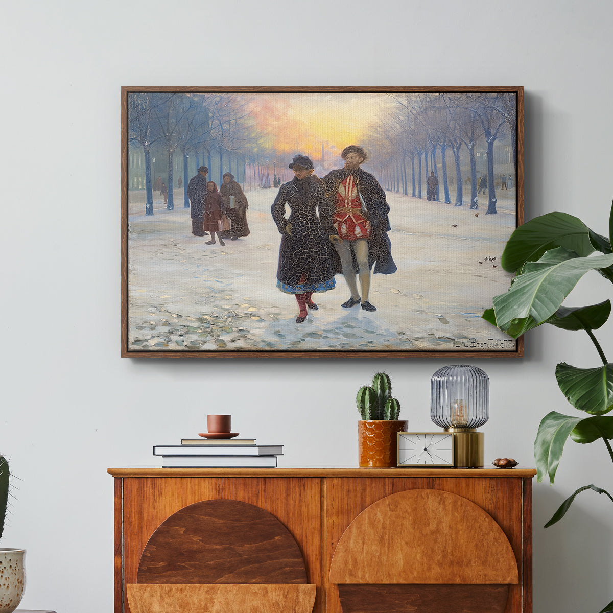 Morning after the Carnival, 1884 - Floater Framed Canvas Print