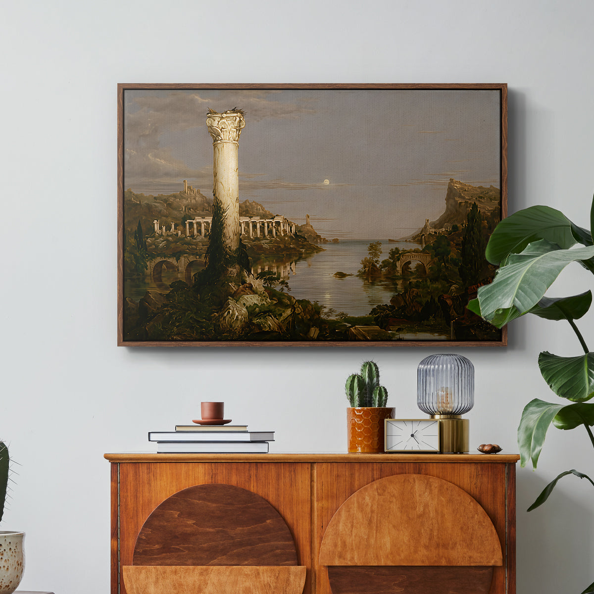 The Course of Empire: Desolation, 1836 - Floater Framed Canvas Print