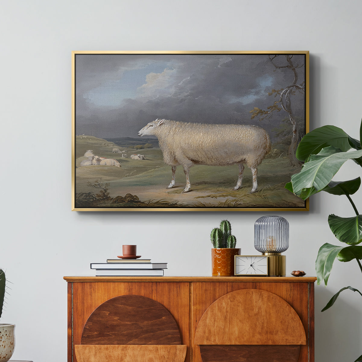 A Border Leicester Ewe, c. 1795-1800 - Floater Framed Canvas Print