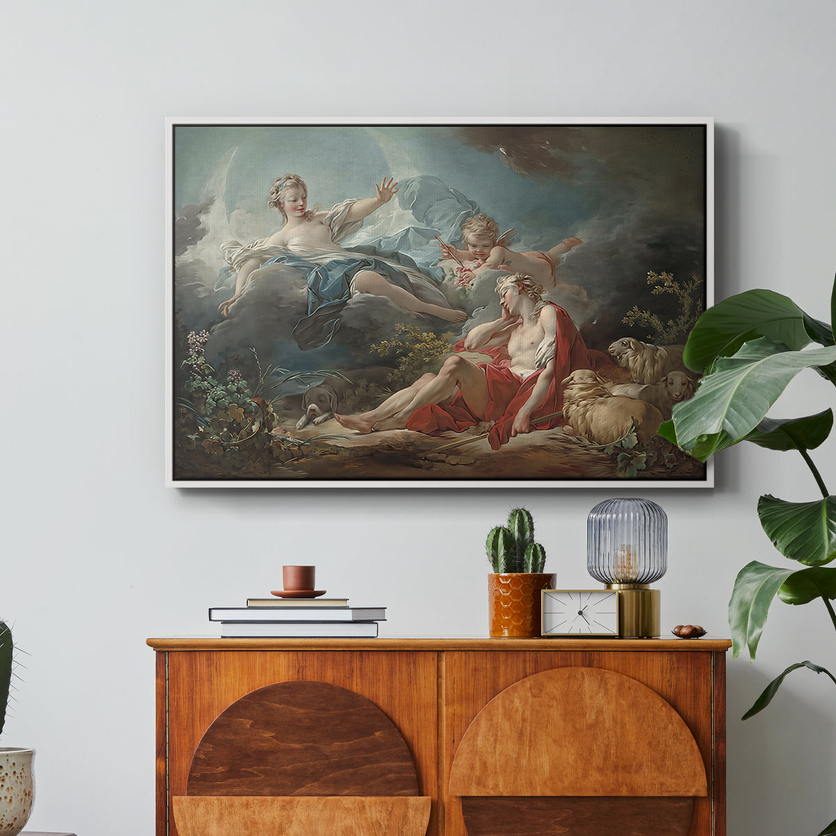 Diana and Endymion, c. 1753-1756 - Floater Framed Canvas Print
