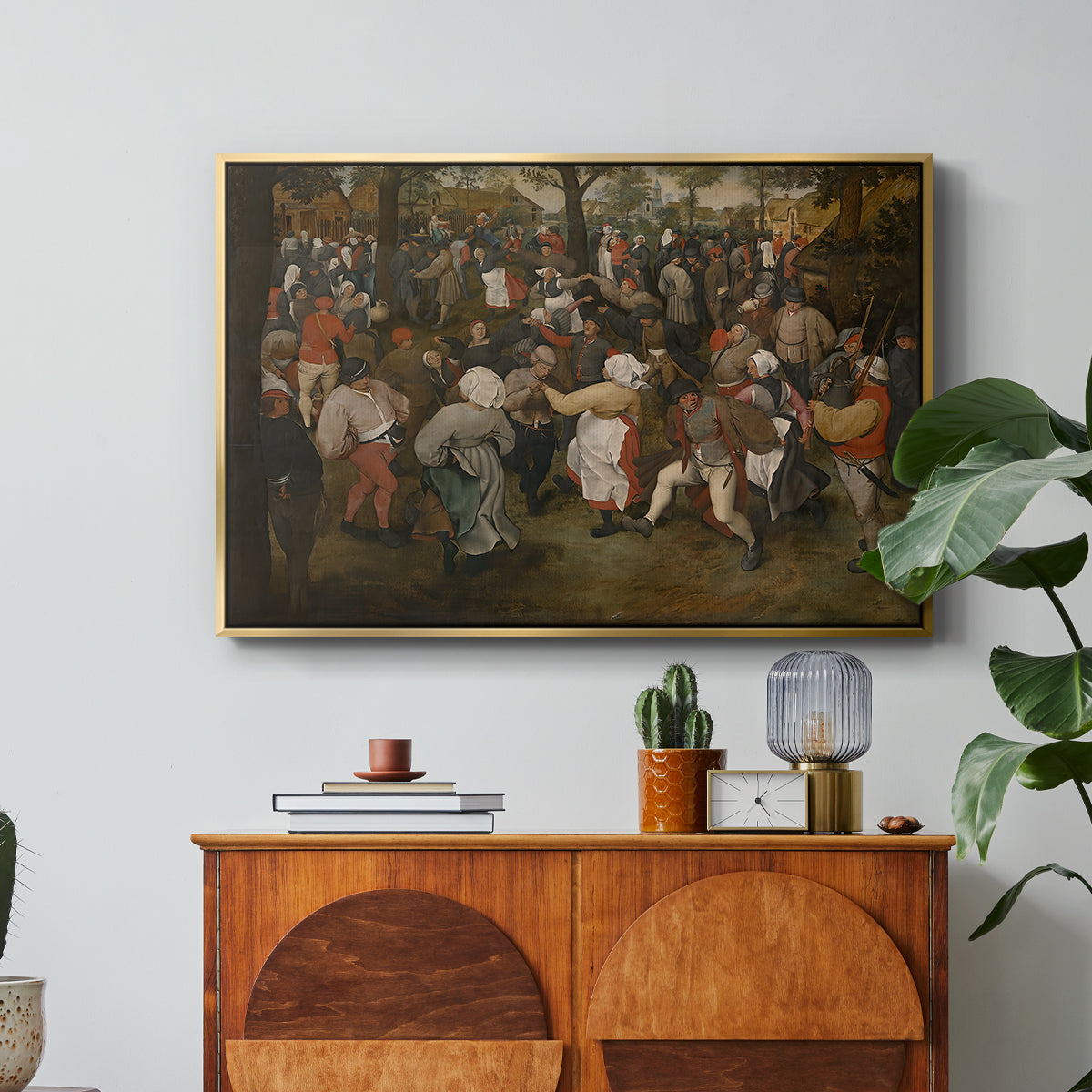 The Wedding Dance, c. 1566 - Floater Framed Canvas Print