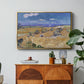 Wheat Field with Reaper, Auvers, 1888 - Floater Framed Canvas Print