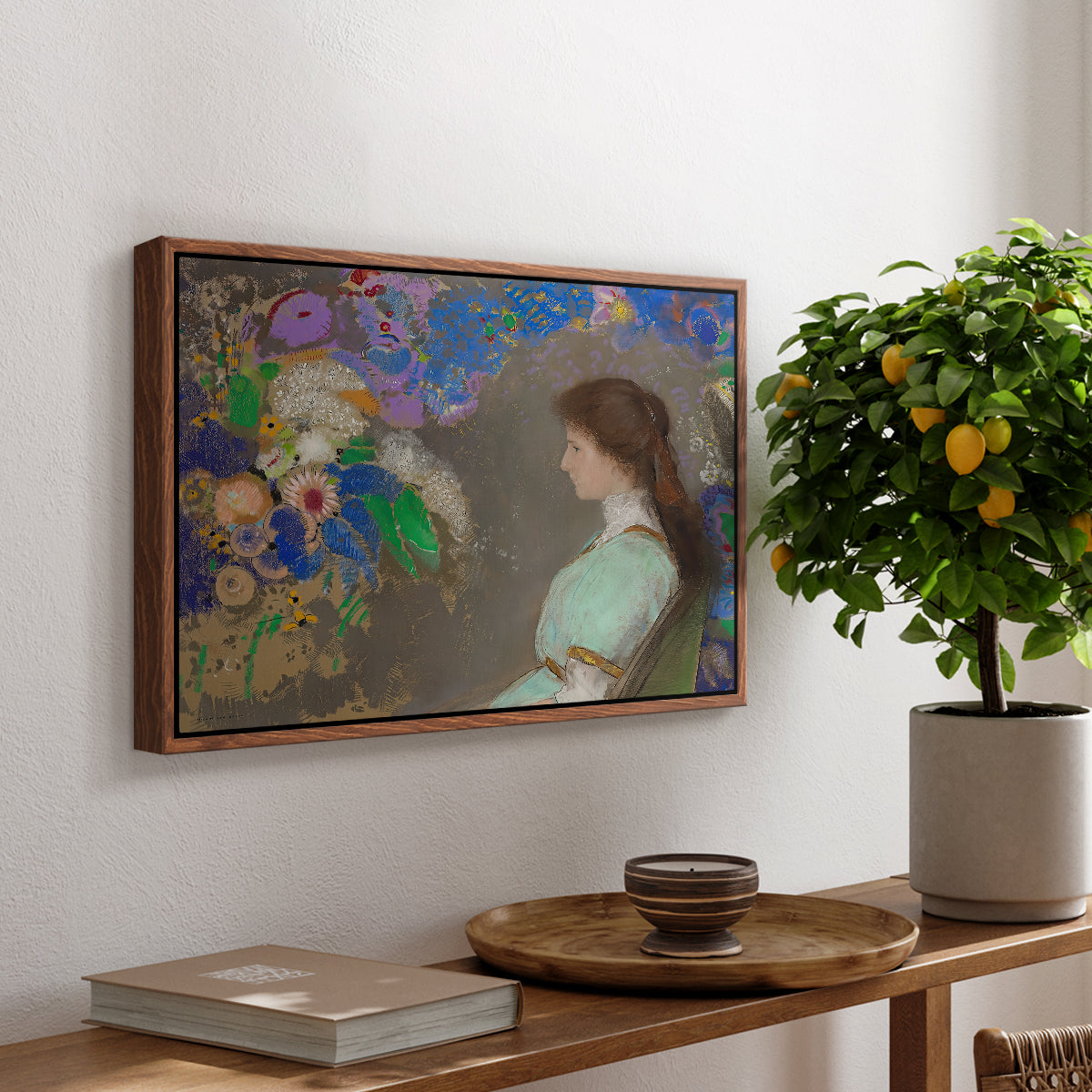 Portrait of Violette Heymann, 1910 - Floater Framed Canvas Print
