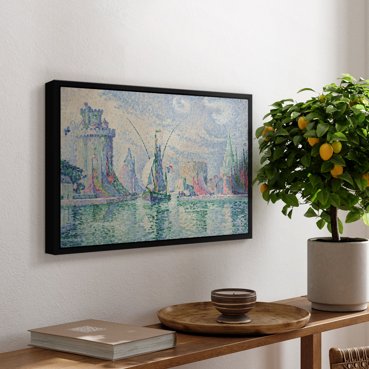 The Green Towers (Les tours vertes, la Rochelle), 1913 - Floater Framed Canvas Print