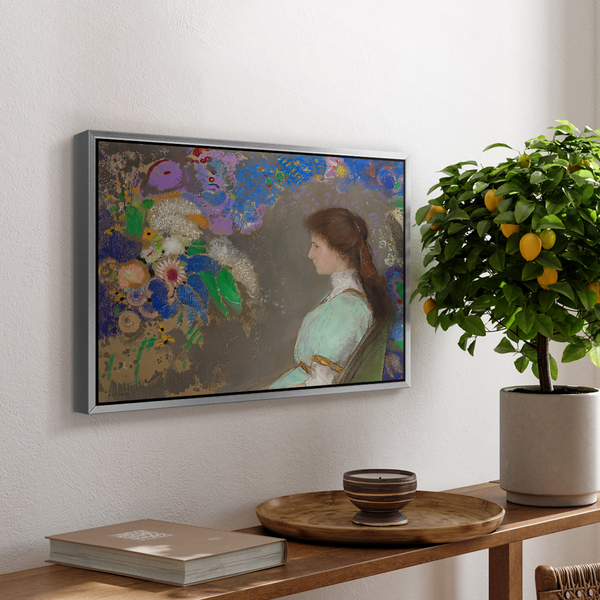 Portrait of Violette Heymann, 1910 - Floater Framed Canvas Print