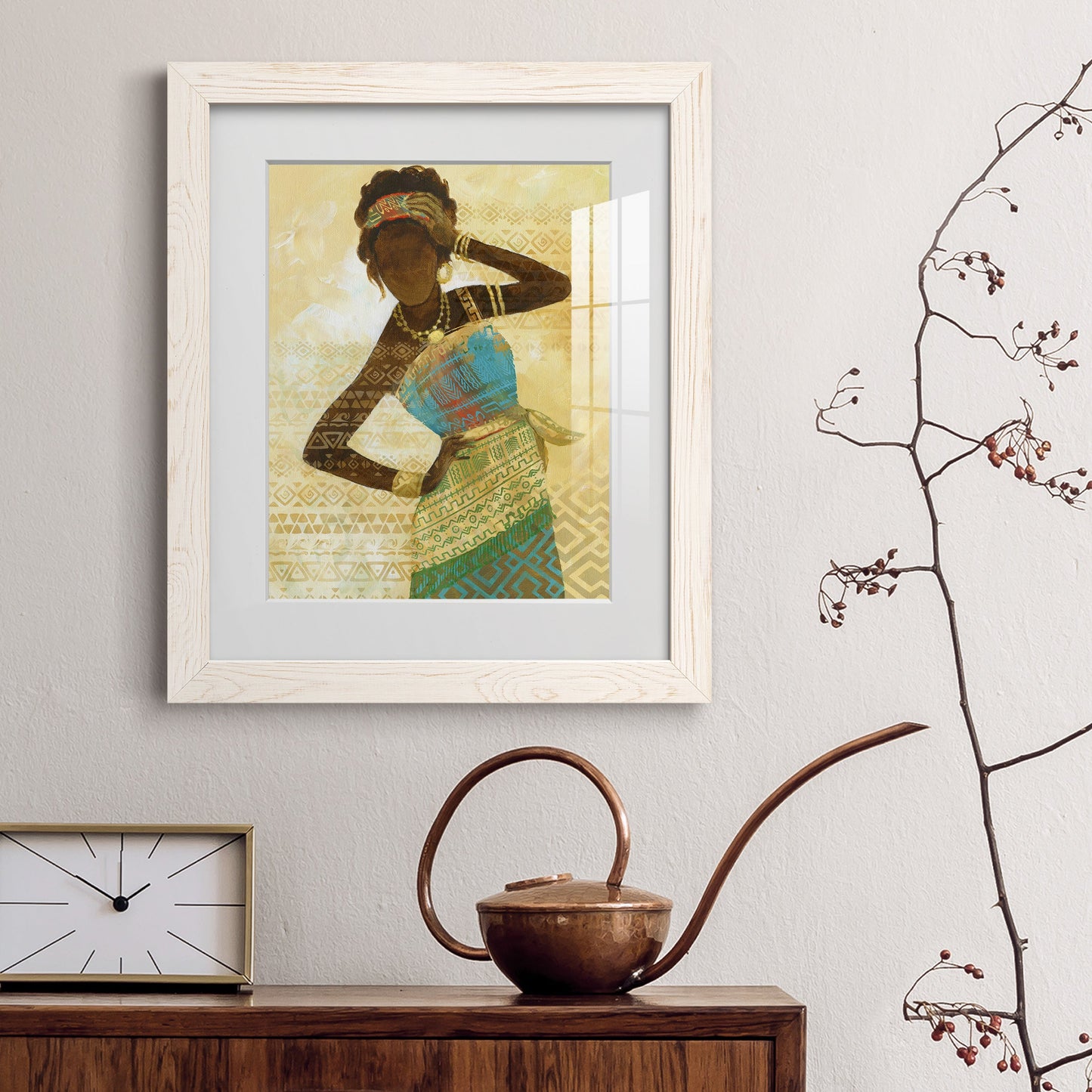 Tribal Vision II - Premium Framed Print - Distressed Barnwood Frame - Ready to Hang