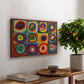 Color Study: Squares with Concentric Circles, 1913 - Floater Framed Canvas Print