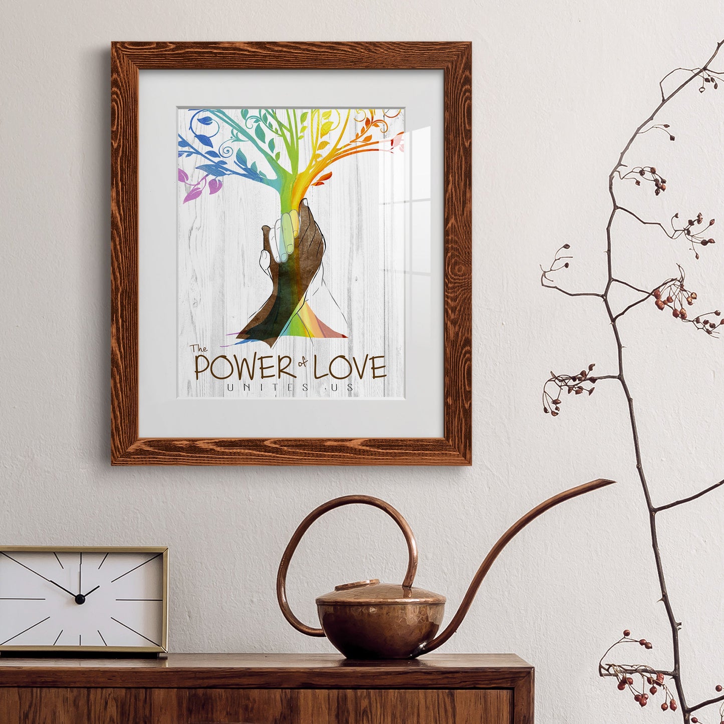 Power of Love - Premium Framed Print - Distressed Barnwood Frame - Ready to Hang