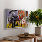 The Painter and His Model, 1963 - Floater Framed Canvas Print