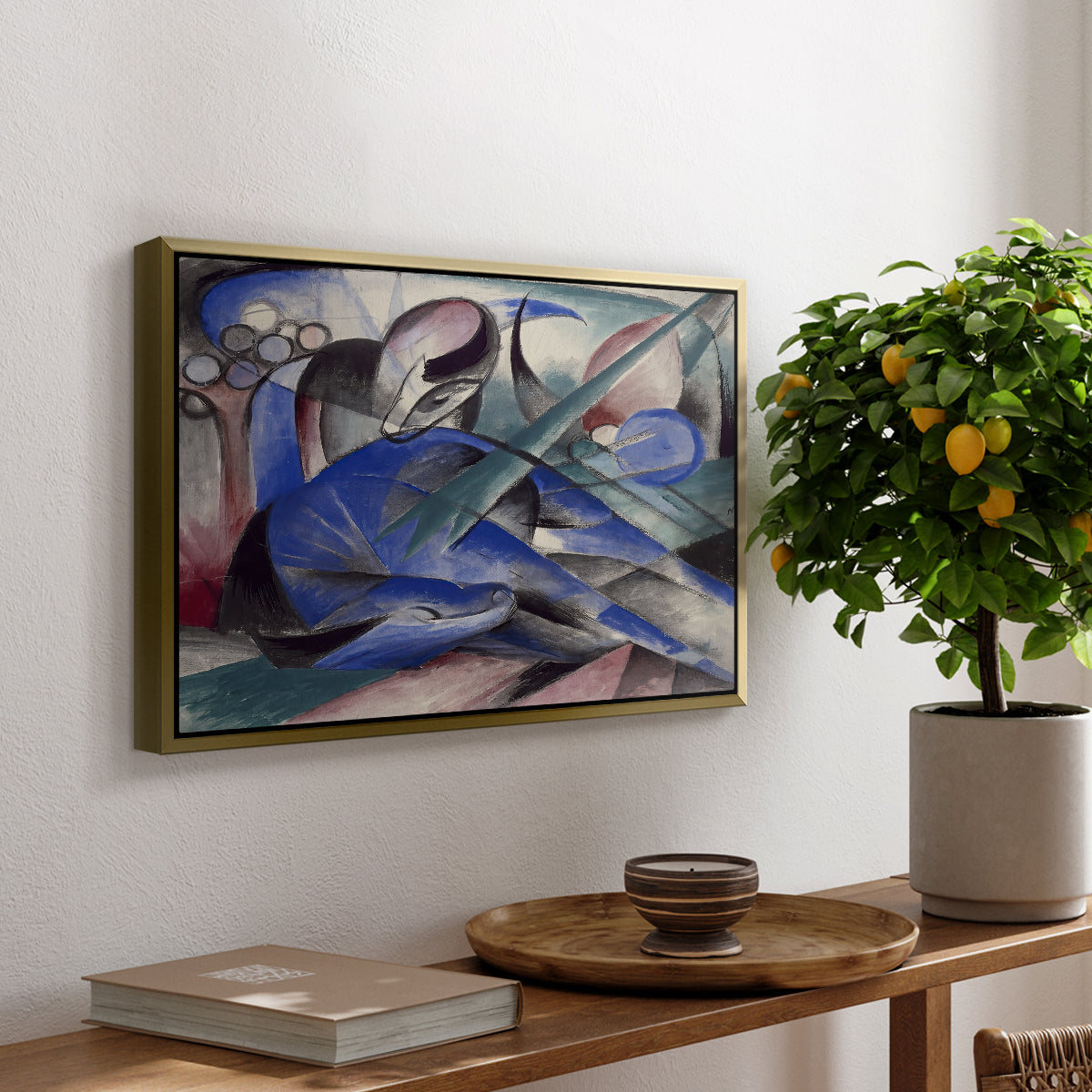 Dreaming Horse, 1913 - Floater Framed Canvas Print