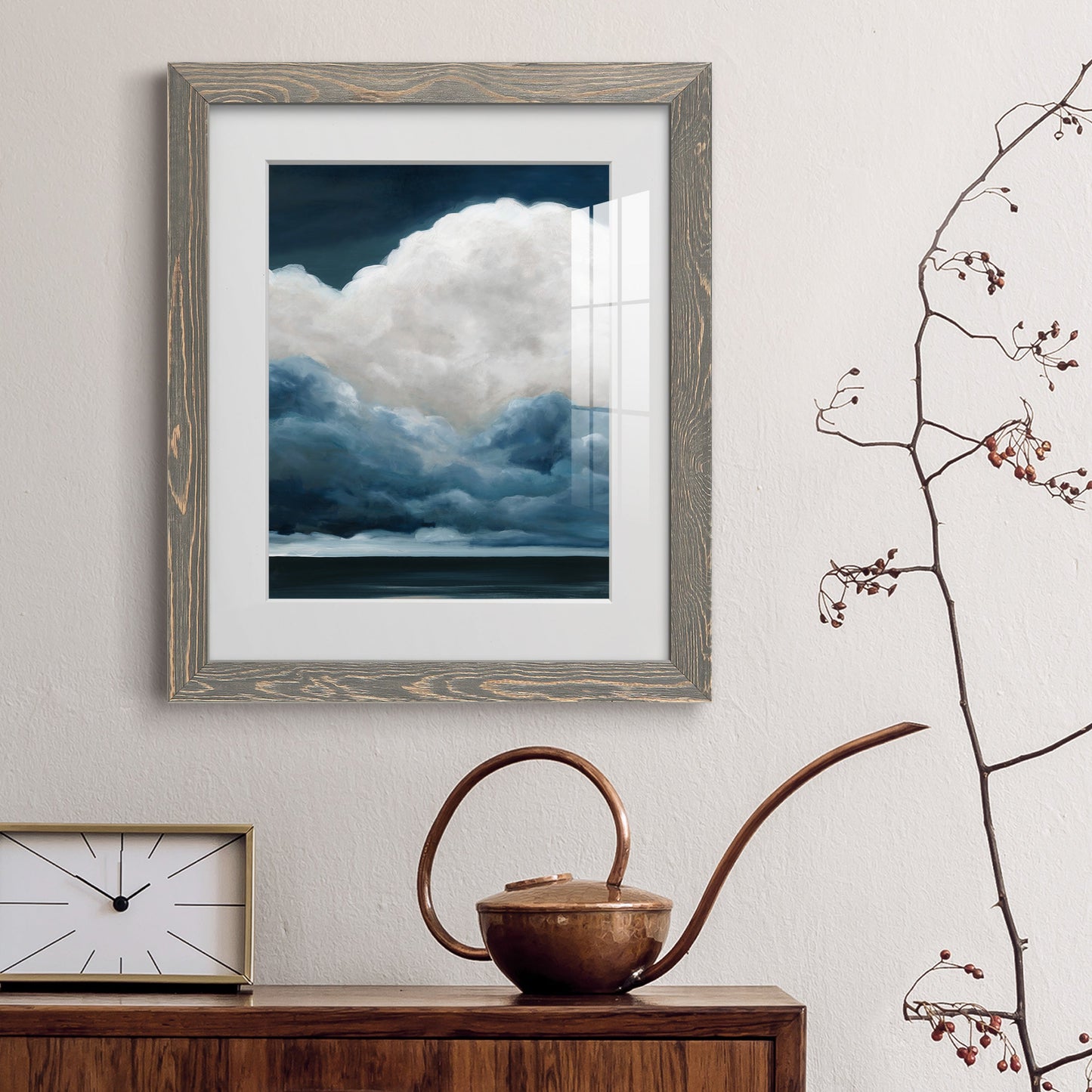 Nature's Drama II - Premium Framed Print - Distressed Barnwood Frame - Ready to Hang