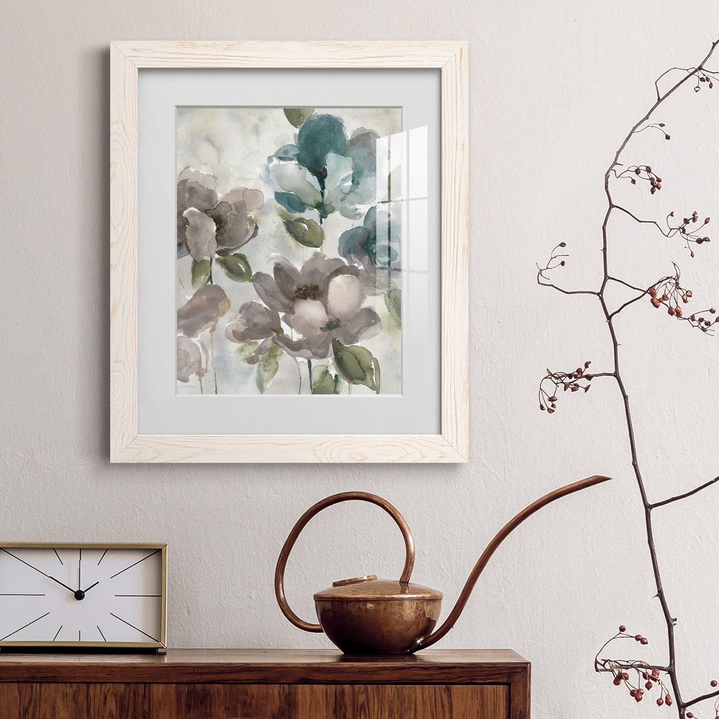 Topaz Garden II - Barnwood Framed Art Print
