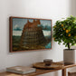 The Tower of Babel, c. 1568 - Floater Framed Canvas Print