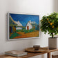 Three White Cottages at Saintes-Maries, 1888 - Floater Framed Canvas Print