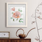 Rose Contour - Barnwood Framed Art Print