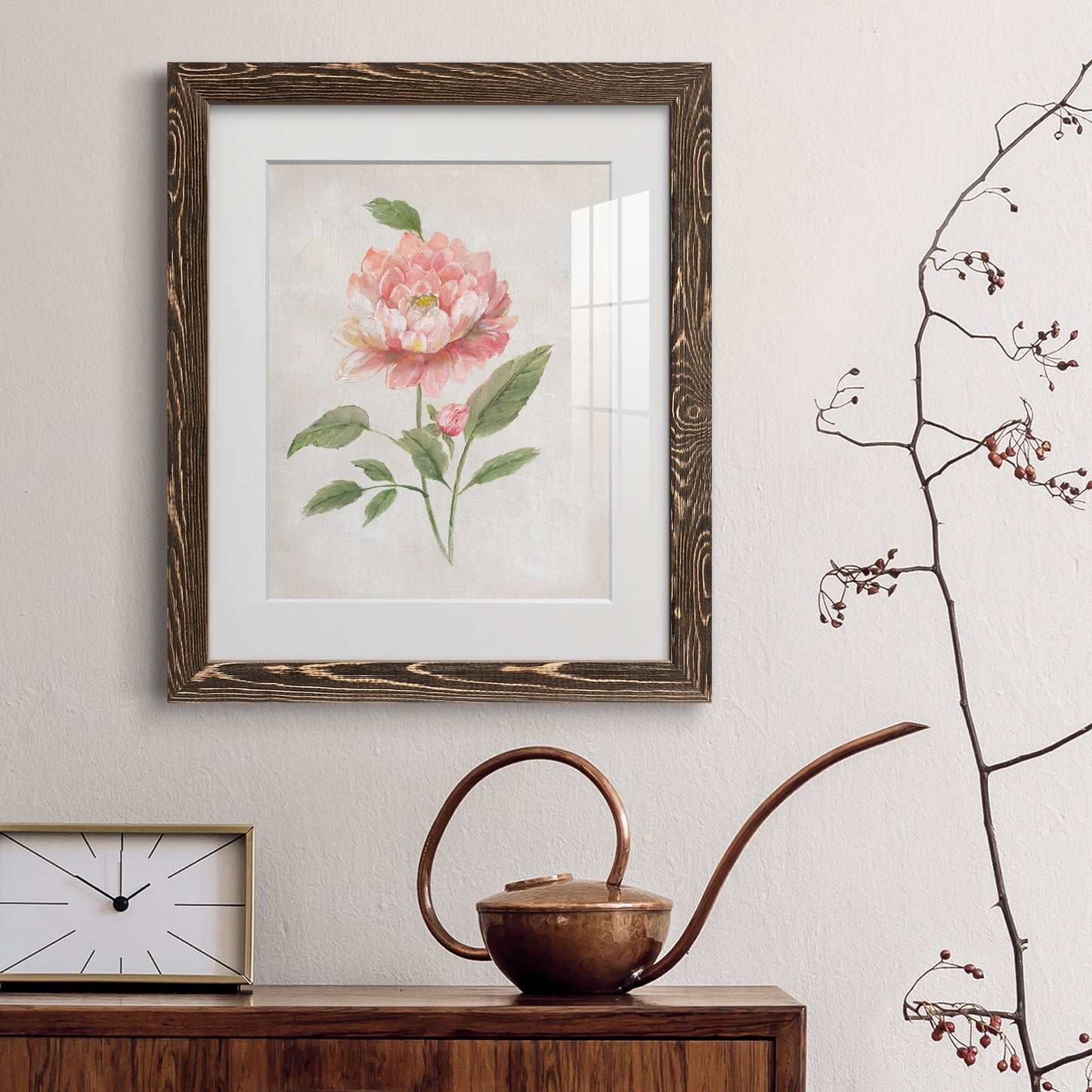 Grandiflora III - Premium Framed Print - Distressed Barnwood Frame - Ready to Hang