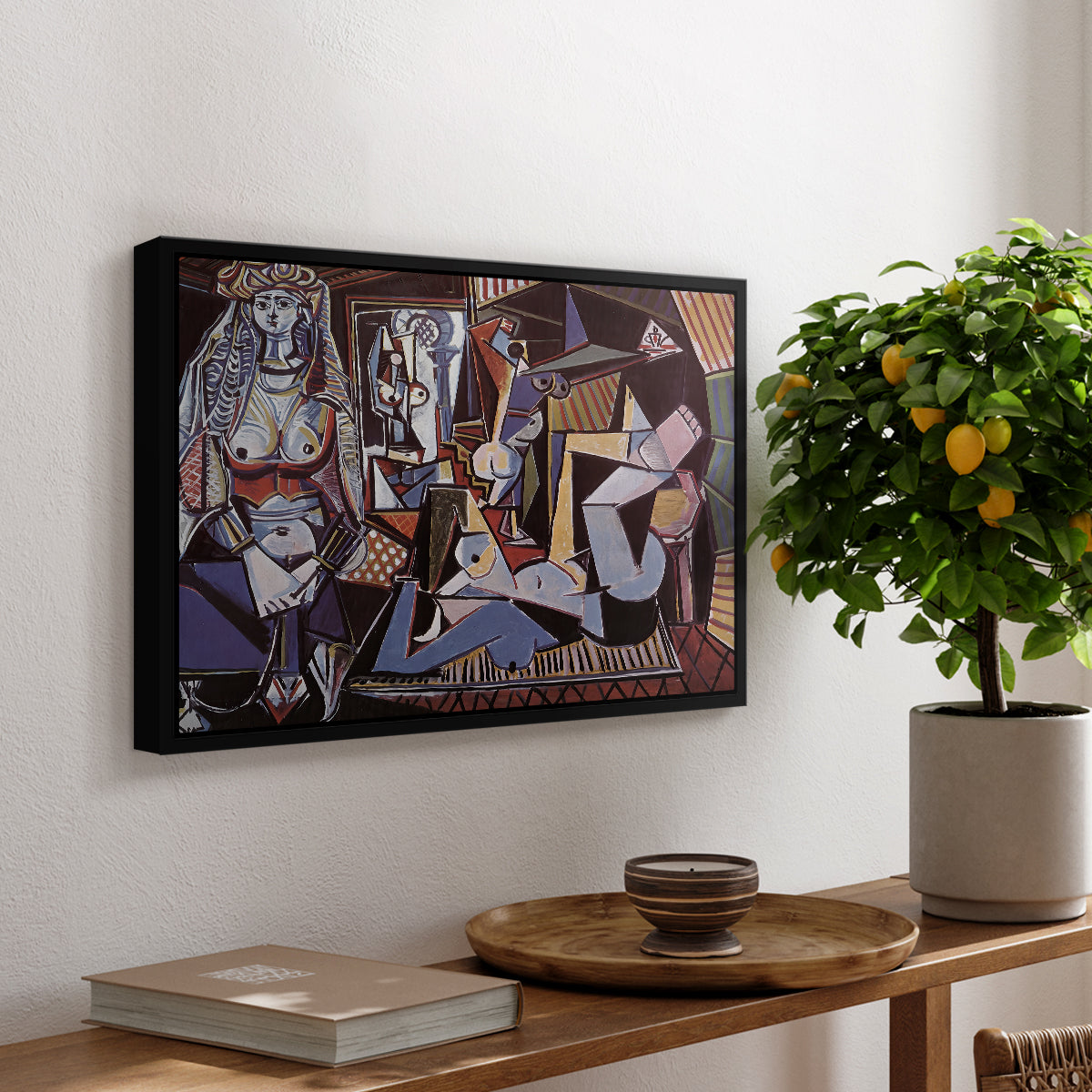 Women of Algiers (Version O), 1955 - Floater Framed Canvas Print