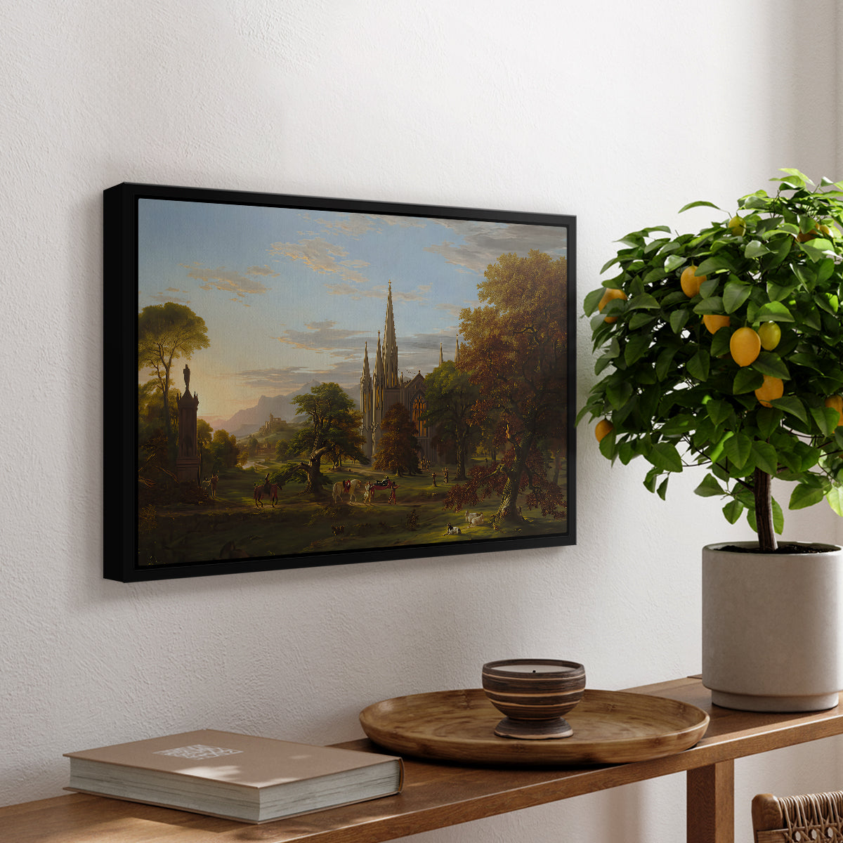 The Return, 1837 - Floater Framed Canvas Print
