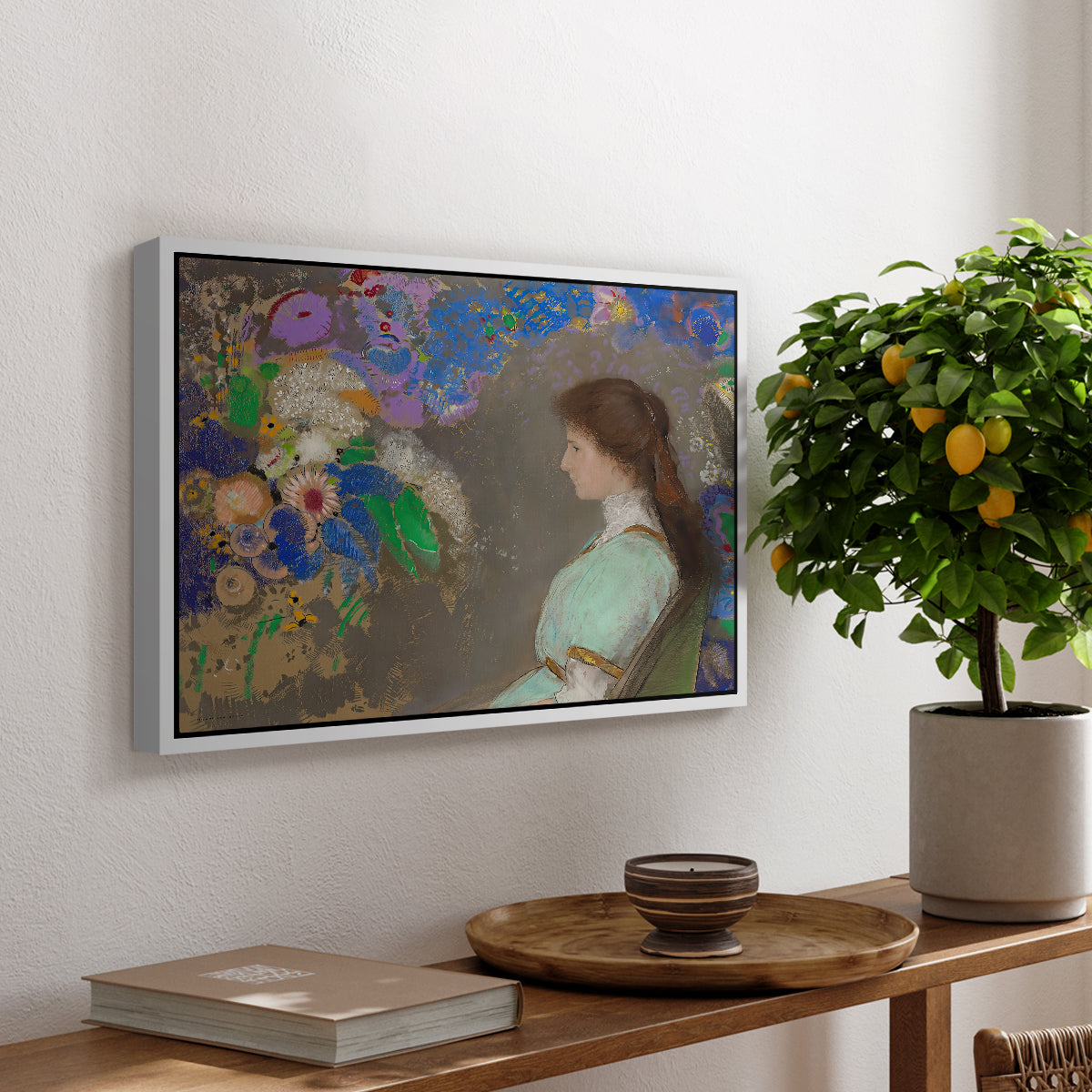 Portrait of Violette Heymann, 1910 - Floater Framed Canvas Print