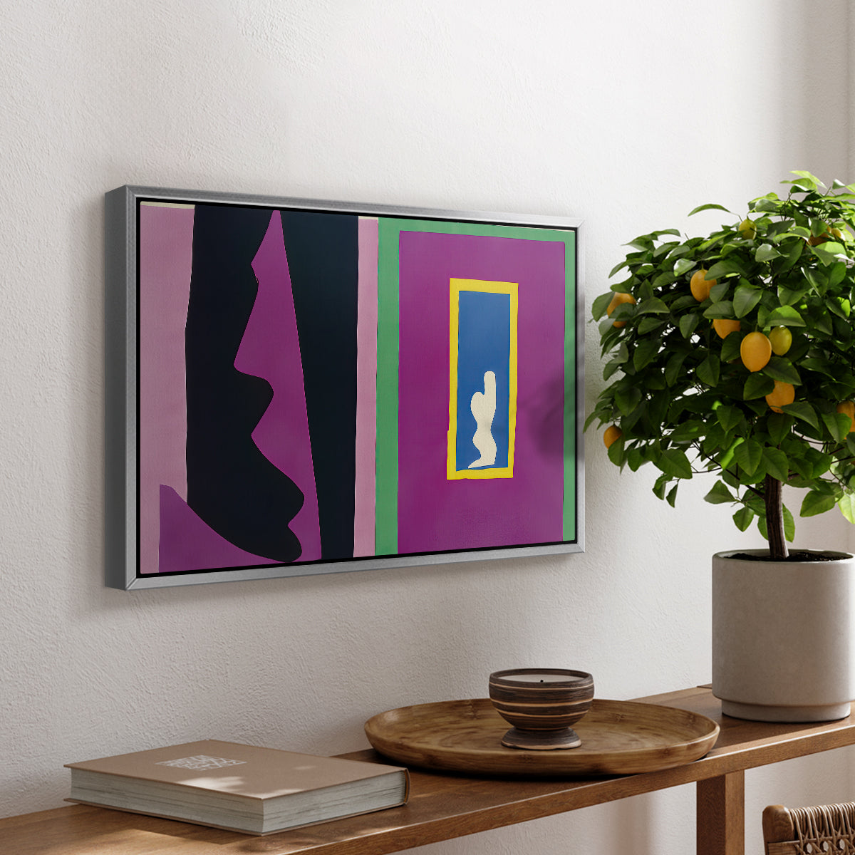 Destiny (Le destin), from Jazz, 1947 - Floater Framed Canvas Print