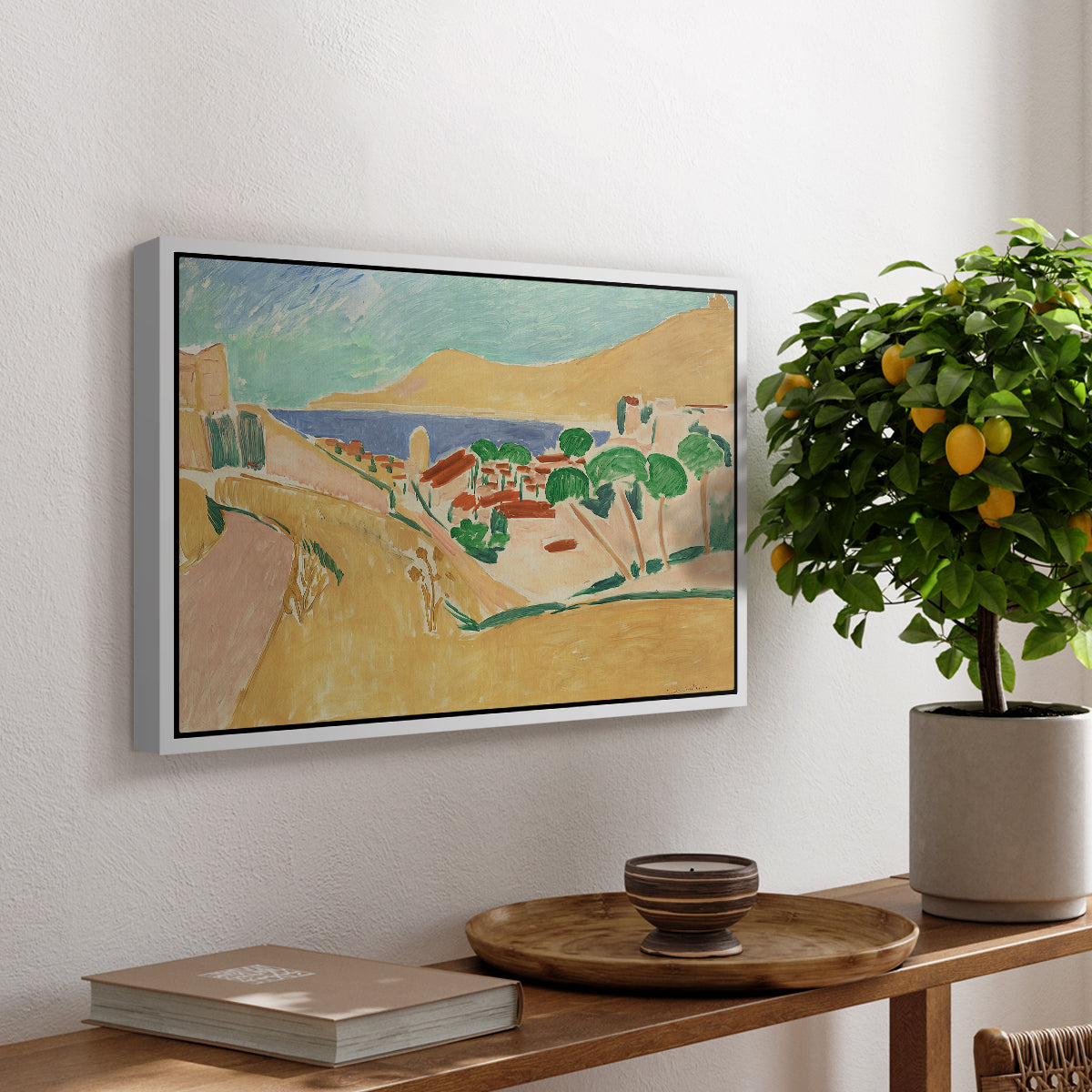 Collioure in August, c. 1911 - Floater Framed Canvas Print