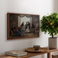 A Group of Danish Artists in Rome, 1837 - Floater Framed Canvas Print