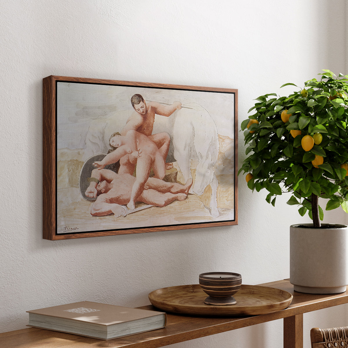 The Abduction, 1920 - Floater Framed Canvas Print