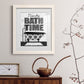 Bath Time - Premium Framed Print - Distressed Barnwood Frame - Ready to Hang