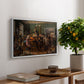 An Auction Scene, 1835 - Floater Framed Canvas Print