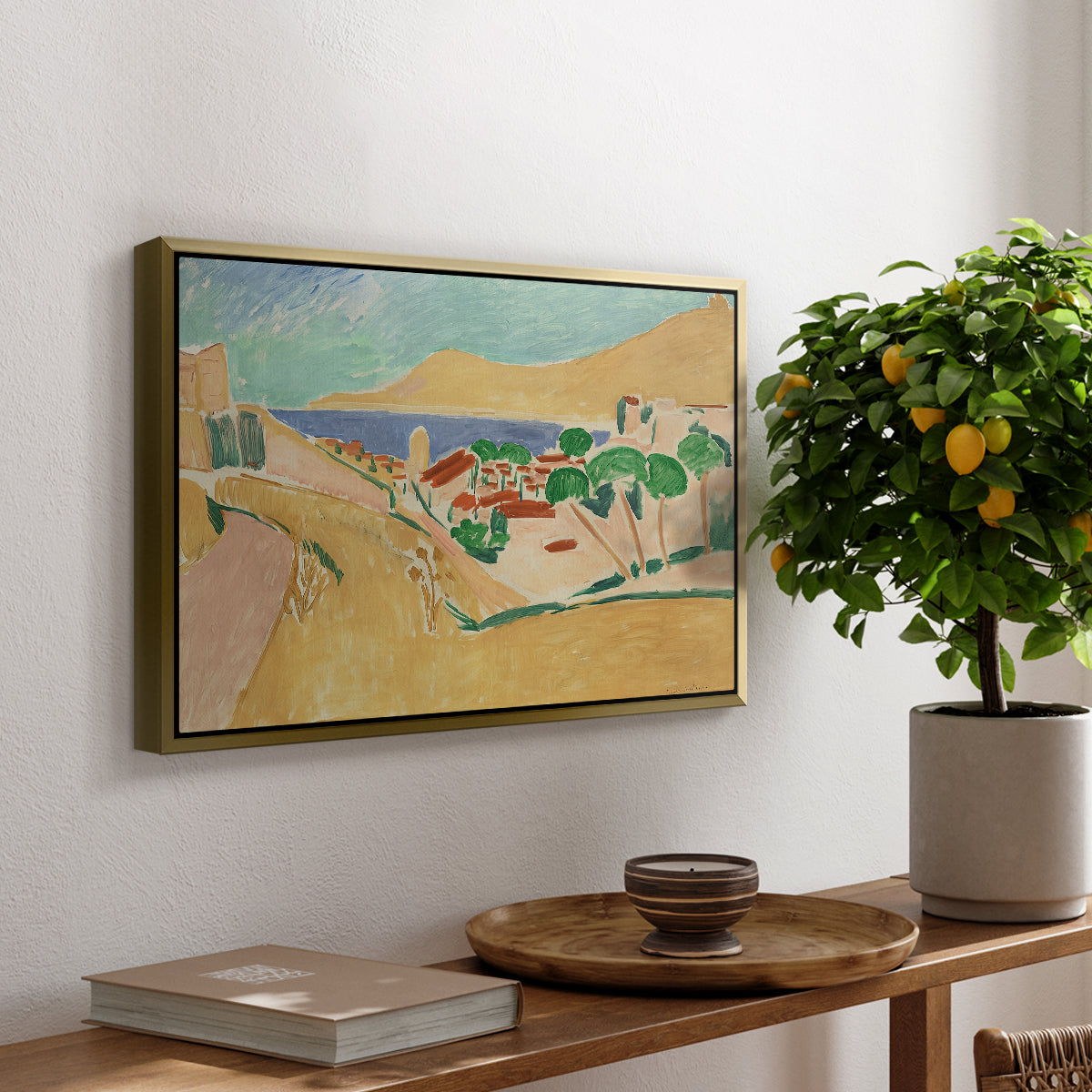 Collioure in August, c. 1911 - Floater Framed Canvas Print