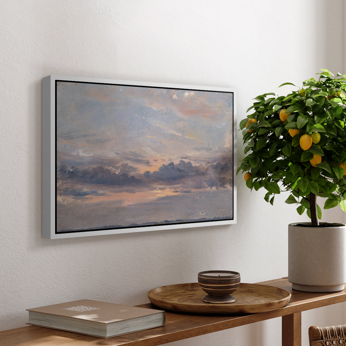 A Cloud Study, Sunset, c. 1821-1822 - Floater Framed Canvas Print