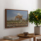 On the Banks of the Nile, Upper Egypt, 1876 - Floater Framed Canvas Print