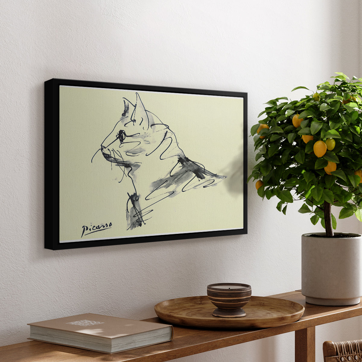 Cat (Le chat), c. 1961 - Floater Framed Canvas Print