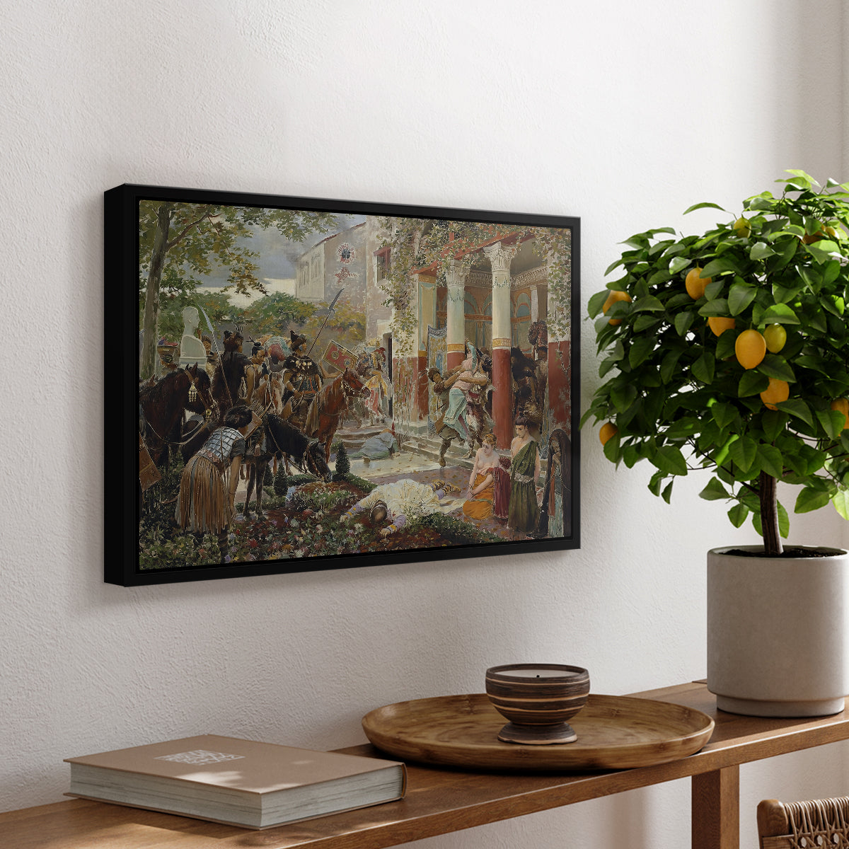 Onslaught of the Tartars, c. 1938 - Floater Framed Canvas Print