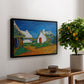 Three White Cottages at Saintes-Maries, 1888 - Floater Framed Canvas Print