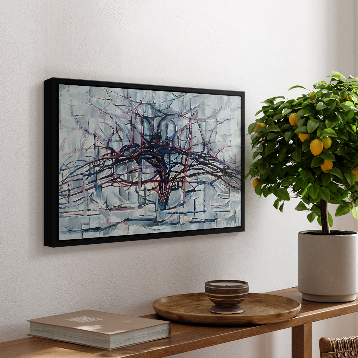 Horizontal Tree, 1912 - Floater Framed Canvas Print