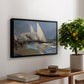 The Beach at Valencia, 1908 - Floater Framed Canvas Print