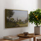 Village Landscape with Church, 1891 - Floater Framed Canvas Print
