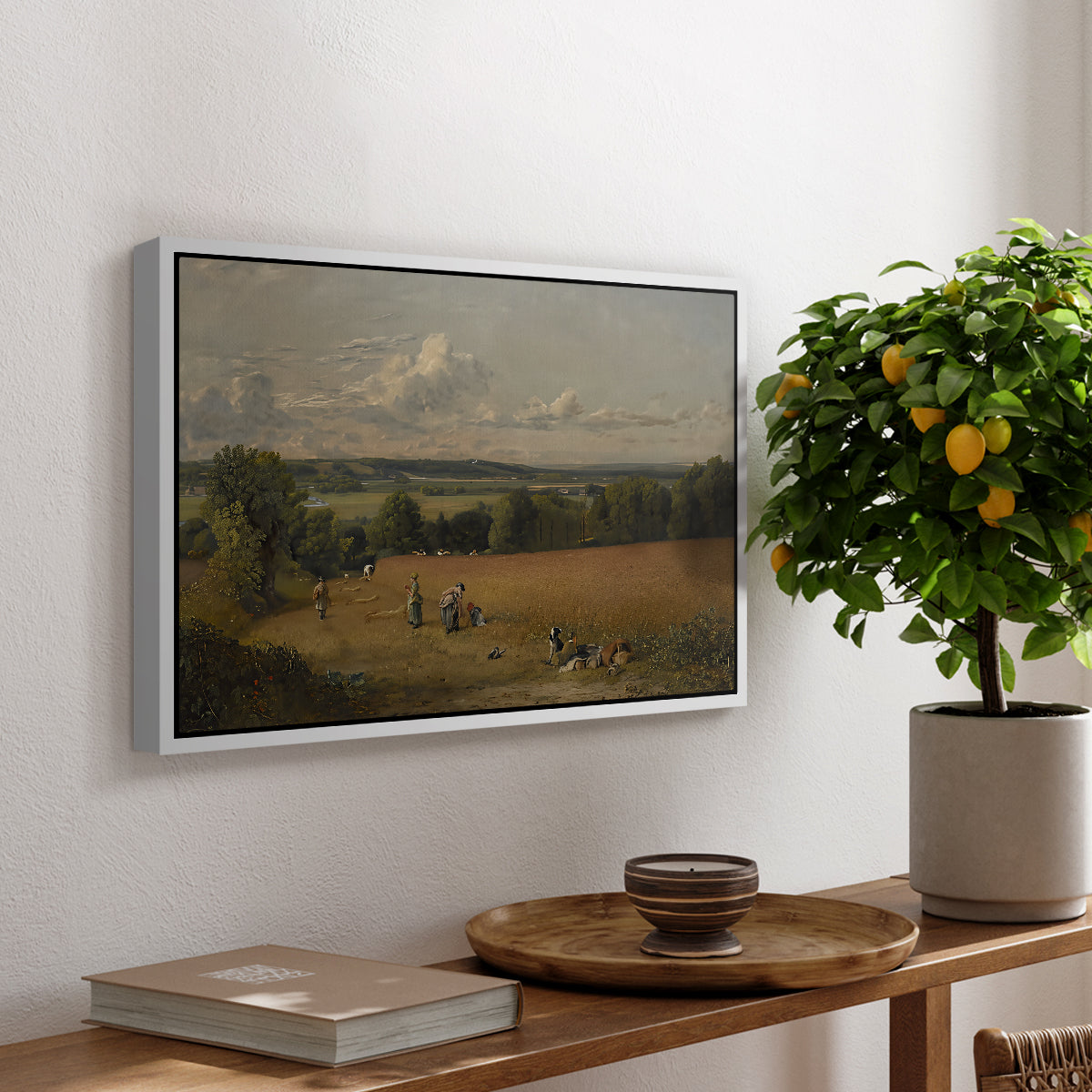 The Wheat Field, 1816 - Floater Framed Canvas Print
