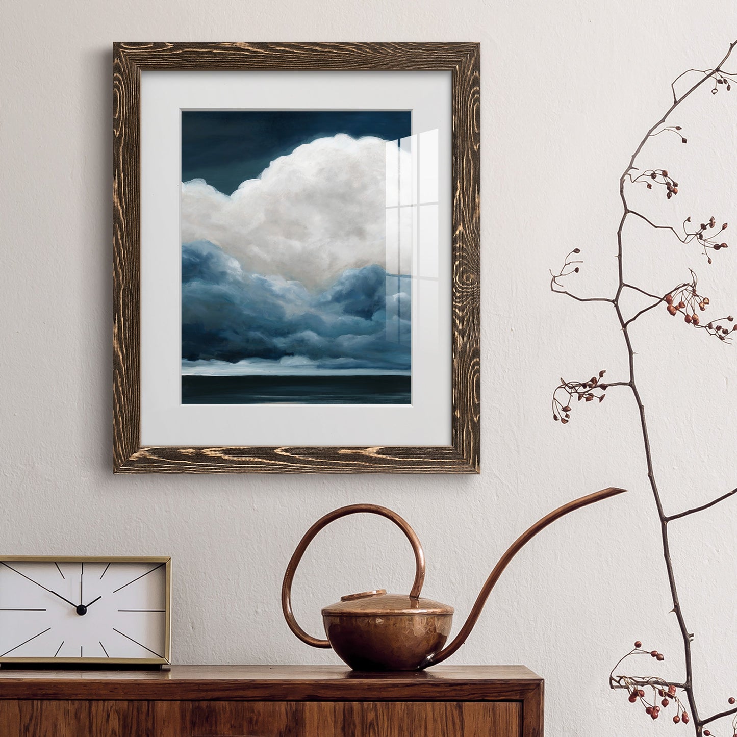 Nature's Drama II - Premium Framed Print - Distressed Barnwood Frame - Ready to Hang