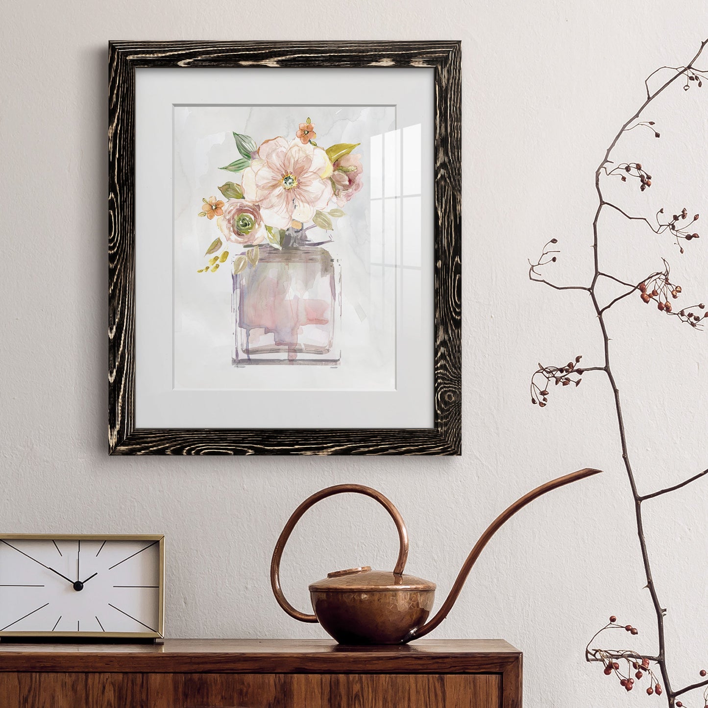 Mini Bouquet I - Premium Framed Print - Distressed Barnwood Frame - Ready to Hang