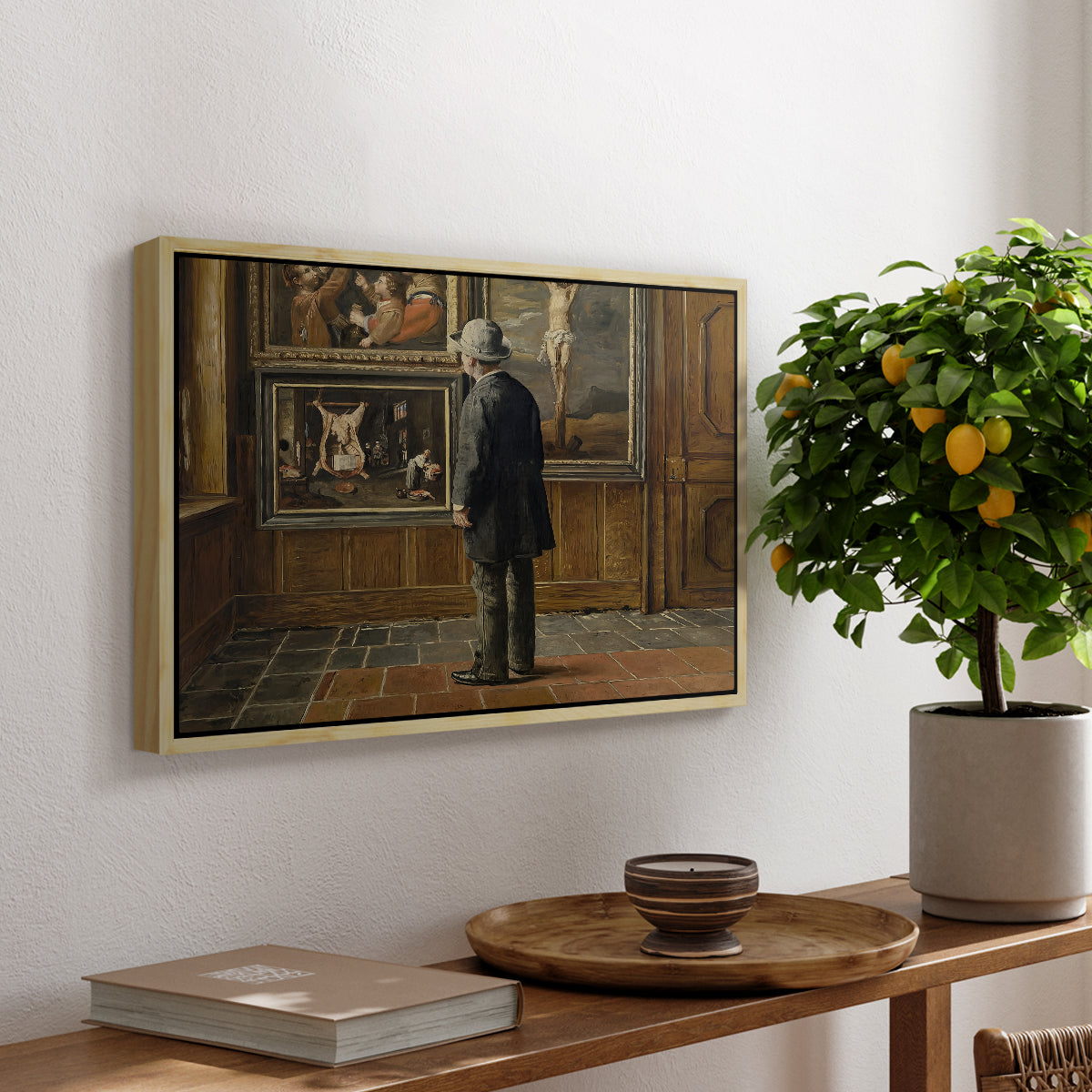 The Picture Lover, 1884 - Floater Framed Canvas Print
