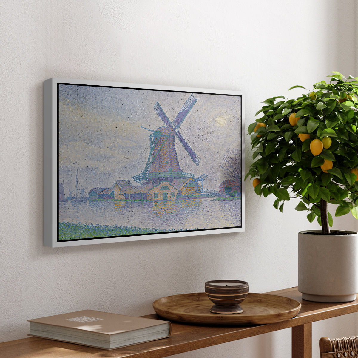 Mill of Edam (Moulin d'Edam), 1896 - Floater Framed Canvas Print