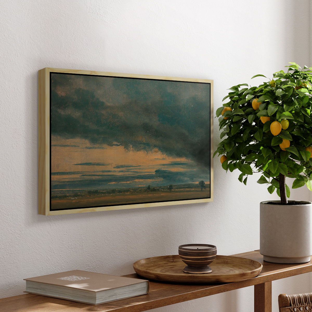 Cloud Study, c. 1821 - Floater Framed Canvas Print