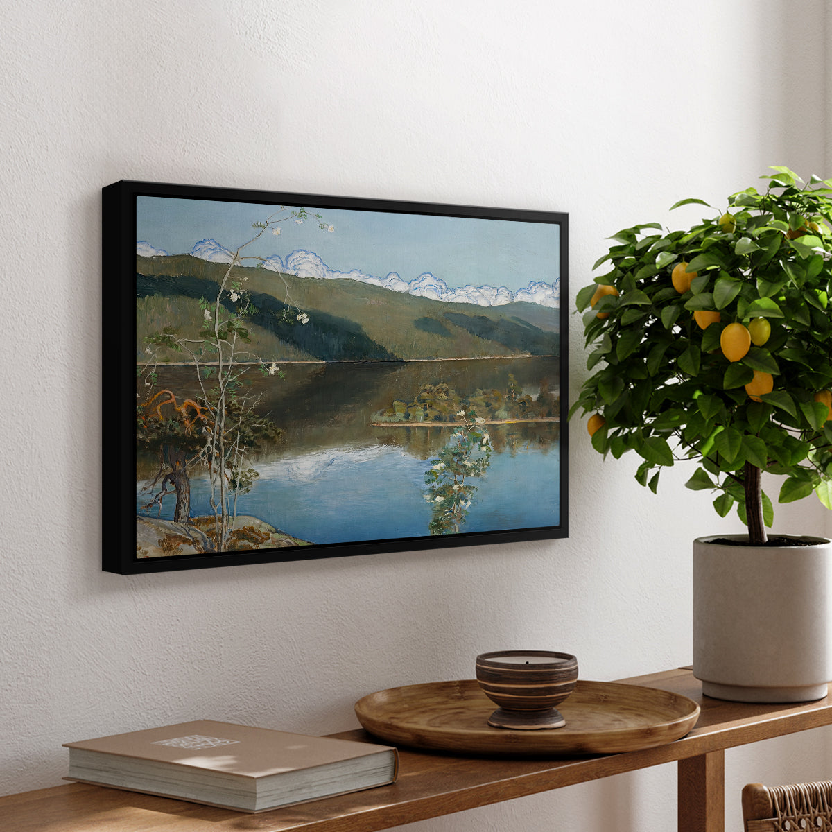 Thunderclouds on the Horizon, 1897 - Floater Framed Canvas Print