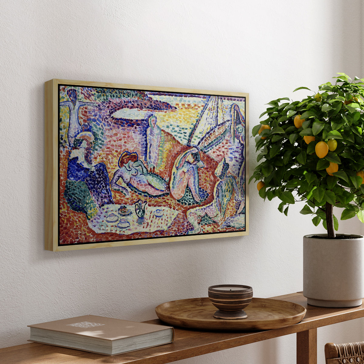 Luxe, Calme et Volupté, 1904 - Floater Framed Canvas Print