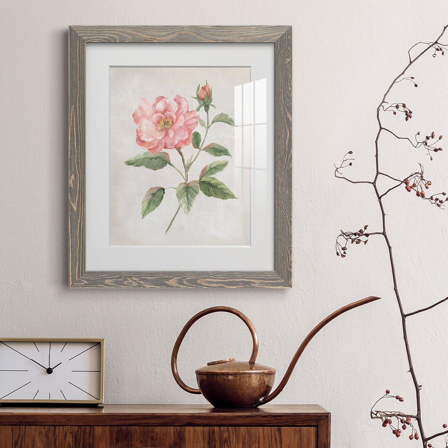 Grandiflora II - Premium Framed Print - Distressed Barnwood Frame - Ready to Hang