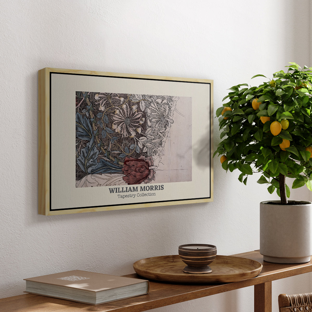 Honeysuckle (Tapestry Collection), 1874 - Floater Framed Canvas Print