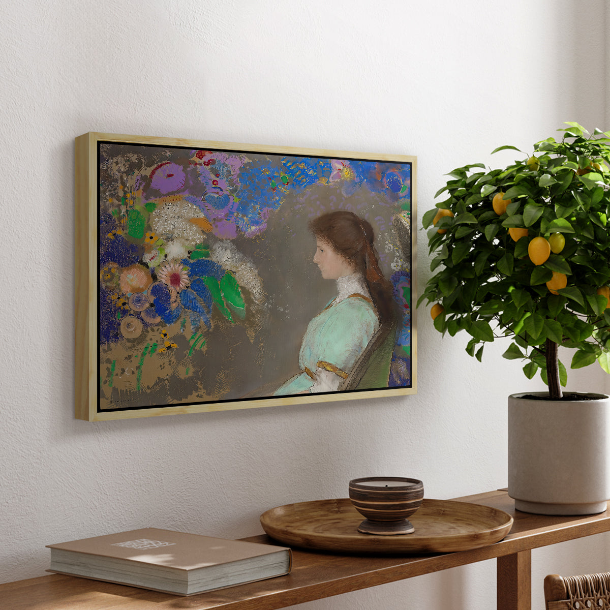 Portrait of Violette Heymann, 1910 - Floater Framed Canvas Print